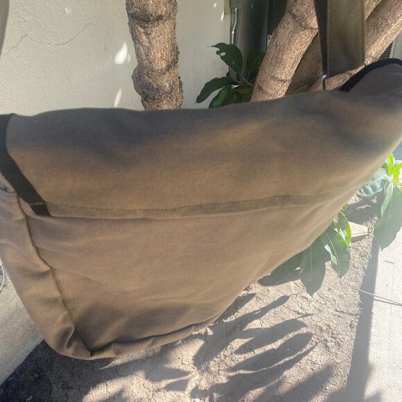Sierra Club Tan Canvas Messenger Bag Crossbody with Adjustable Strap - Picture 12 of 14